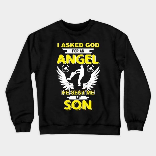 Father and son gift slogan present birthday Crewneck Sweatshirt by LutzDEsign